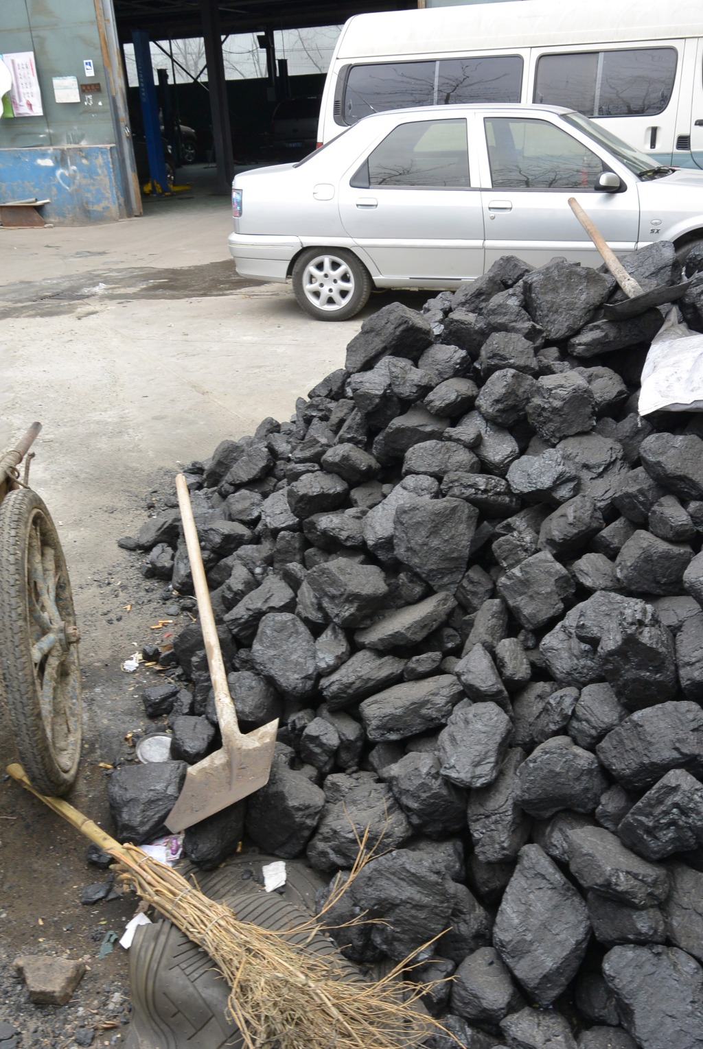 and a pile of coal...